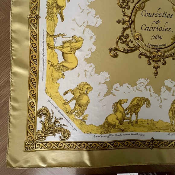 Hermes Vintage 90cm Scarf - Courbettes et Cabrioles - Picture 7 of 10